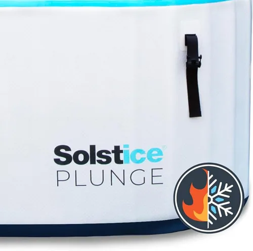 Miniatura 8 de SOLSTICE Bañera fría para 1-2 personas, bañera inflable con tapa aislada, capacidad de 100 galones, incluye bomba, interior espacioso de 30 pulgadas