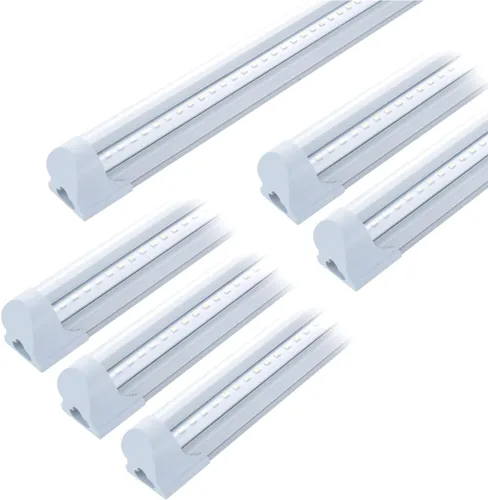 Luminaria de tienda de 4 pies T8 LED , de 24 vatios integrado de T8 LED tubo de luz, luz blanca súper brillante 6500K, cubierta lechosa, con cable