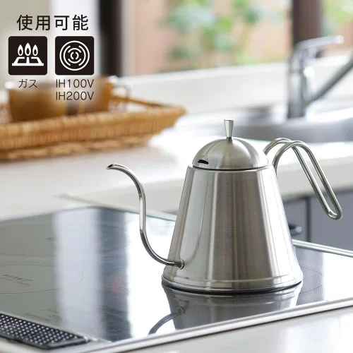 Miniatura 6 de KOGU Shimomura Kettle - Olla de goteo para café ITTEKI [fabricada en Japón] Acero inoxidable, boca fina, compatible con inducción directa de fuego