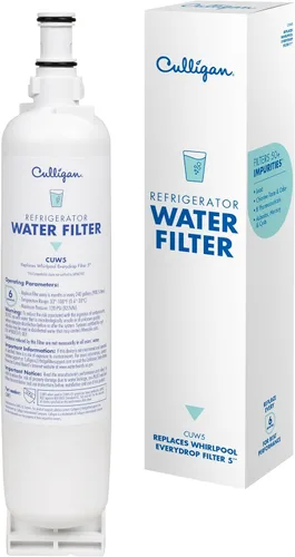 Miniatura 9 de Culligan CUW1 Filtro de agua para refrigerador, reemplazo para filtro de agua Whirlpool 1 (EDR1RXD1) Reemplace cada 6 meses, paquete de 1