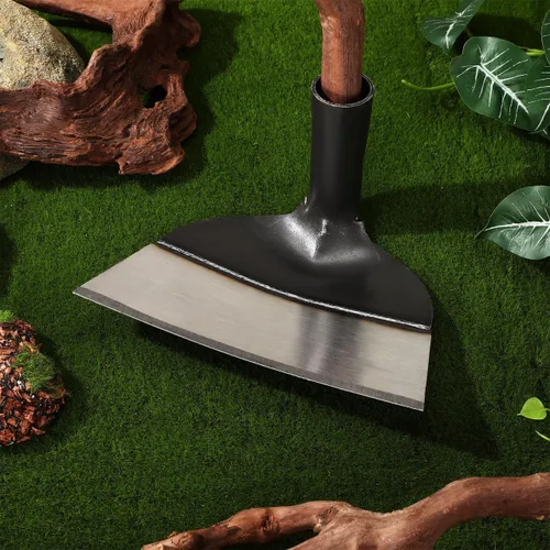 Miniatura 9 de Happyyami Cabezal de azada de jardín de repuesto, herramienta de deshierbe de mano de acero, azada agrícola resistente para excavar, aflojar