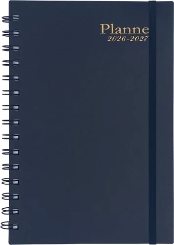 Agenda 2026-2027, planificadores mensuales semanales 2026-2027, agenda mensual de 18 meses de enero de 2026 a junio de 2027, papel grueso, 5.6 x 8.2