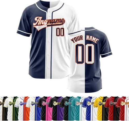 Miniatura 33 de Camiseta de béisbol personalizada con número de nombre cosido o impreso, camiseta de béisbol para hombres, mujeres, jóvenes, camiseta de béisbol