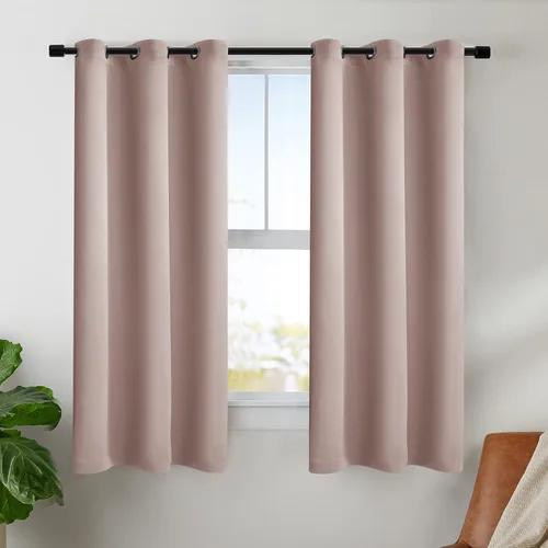 Miniatura 16 de BONZER Cortinas opacas con superposición transparente, mezcla y combina paneles de ventana de doble capa con aislamiento térmico para sala de estar