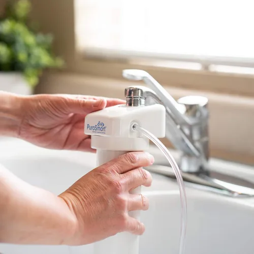 Miniatura 2 de PuroSmart Sistema de tratamiento de agua para el hogar con sistema de ósmosis inversa de alto flujo El sistema compacto de ósmosis inversa se