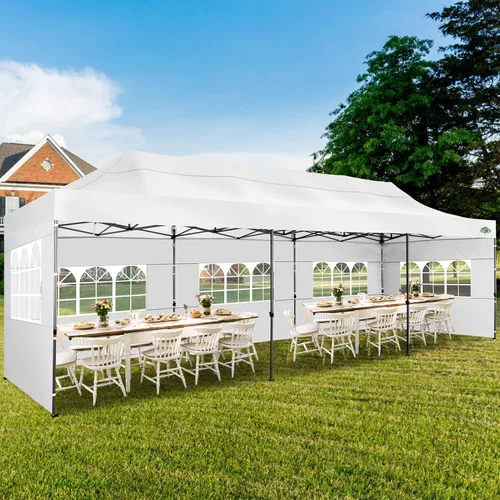 Miniatura 256 de COBIZI Tienda de campaña desplegable de 6.6 x 6.6 pies, toldo resistente, fácil de instalar, impermeable, para exteriores, fiestas, playa, jardín