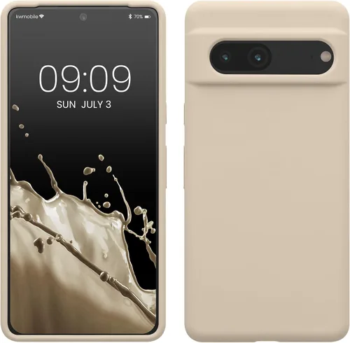 Miniatura 49 de kwmobile Funda compatible con Google Pixel 7 - Funda de silicona TPU con acabado suave - Piedra antigua