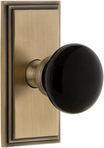 Miniatura 2 de Grandeur Hardware 852926 Carre' Roseta con perilla Coventry, privacidad, tamaño del fondo: 2.375", bronce atemporal Bronce intemporal