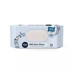 Miniatura 3 de Millie~Moon - Toallitas de lujo para bebé de agua pura 99%, 576 unidades (paquete de 8 x 72)
