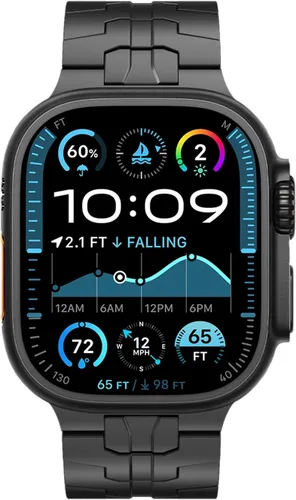 Miniatura 8 de KADES Correa de acero inoxidable compatible con Apple Watch Band Ultra 3/2/1 de 1.73 pulgadas Series 11/10 de 1.81 pulgadas/1.65 pulgadas, Series