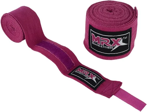 Miniatura 3 de MRX BOXING & FITNESS Boxing Hand Wraps Semi-Elalstic Multi Colors Great for MMA Boxing Muay Thai Kick Boxing Training 118, 160, 180 Length