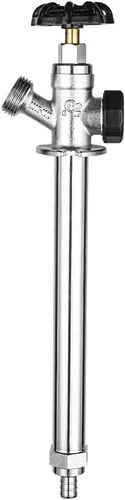 Miniatura 16 de EFIELD Grifo de jardín antisifón resistente a heladas de 4 pulgadas con púa de 1/2 pulgada para crimpar Pex X bibb de manguera de 3/4 pulgadas