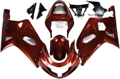 Miniatura 11 de Kit de carenado de llama azul negro de plástico ABS para Suzuki GSXR600 GSXR750 K1 2000-2003 Carenados GSX-R600 GSX-R750 2001 2002 2003 Inyección