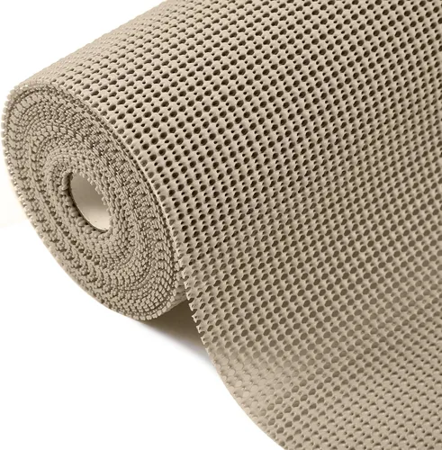 Miniatura 12 de Forro para cajones y estantes, no adhesivo, antideslizante, duradero, resistente, tamaño largo 12 pulgadas x 20 pies, para cajones, estantes, Gris