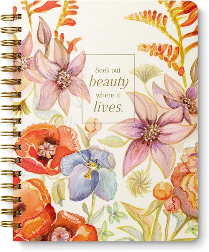 Miniatura 17 de Compendium Cuaderno de espiral – Good Things Start Here — Un cuaderno de diseño en espiral con 192 páginas rayadas, rayas universitarias, 7.0 Good