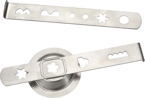 Miniatura 4 de Accesorio para hacer galletas - Moldes de galletas de acero inoxidable con 4 y 5 diseños de patrones, anillo de 2.106 in, compatible con máquinas