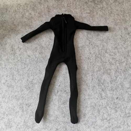 Miniatura 9 de Ropa de figura masculina a escala 1/6, overol de manga larga, overol de tela para figura de acción de 12 pulgadas, ropa de muñeca (negro)