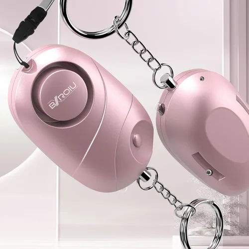 Miniatura 4 de Paquete de 6 sirenas de alarma personal de emergencia de autodefensa con luces LED, alarma de seguridad para mujeres, niños y ancianos (multicolor)