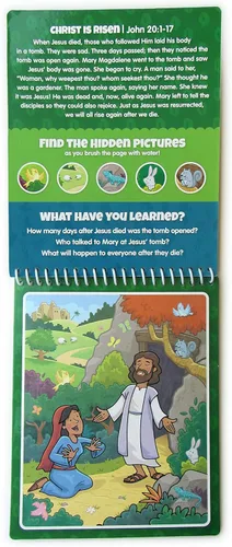 Miniatura 5 de Water Reveal Libro de Escrituras para colorear para niños a partir de 3 años en adelante, Historias bíblicas del Nuevo Testamento: Preescolar