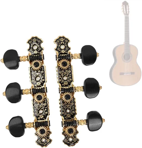 Miniatura 5 de Clavijas de afinación de guitarra acústica, repuesto 3L3R, afinadores rápidos y precisos con material anti para guitarras clásicas