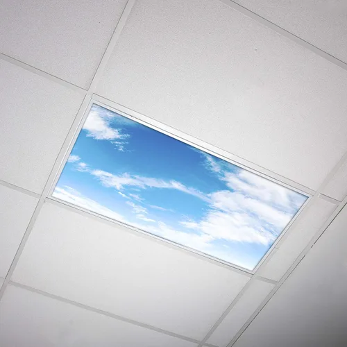 Miniatura 7 de Cubierta de luz fluorescente para luces de techo de aula, nubes rosadas, inserto de película retroiluminada de alta calidad 2 x 4