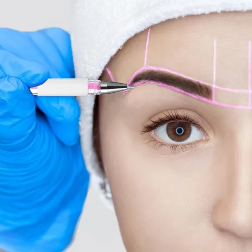 Miniatura 4 de Beaupretty Juego de rotuladores de cejas con punta fina para mapeo preciso de cejas y posicionamiento de maquillaje, incluye 4 rotuladores