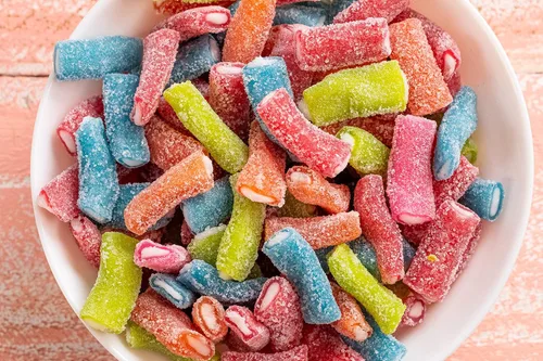 Miniatura 5 de SweeTARTS Rope Bites Candy, frutas mixtas, bolsa resellable de 8 onzas (paquete de 3)
