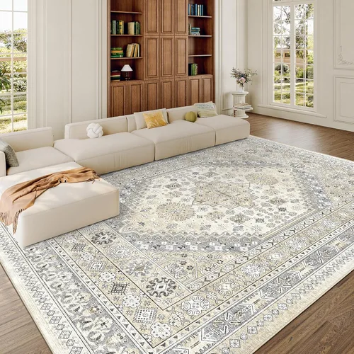 Miniatura 34 de zesthome Alfombra 4x6 - Alfombra Resistente a Manchas Lavable, Alfombras con Respaldo Antideslizante para Sala de Estar, Alfombras Pequeñas de Área