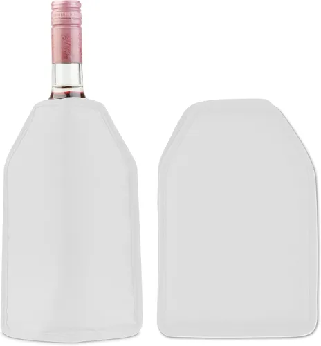 Miniatura 9 de Funda para enfriador de vino de gel sólido, enfriador de botellas reutilizable, color negro