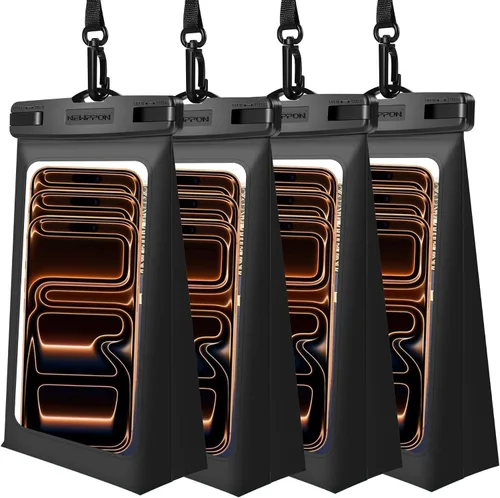 Miniatura 14 de Paquete de 4 bolsas flotantes impermeables para teléfono – Funda universal grande flotante a prueba de agua – Soporte flotante transparente