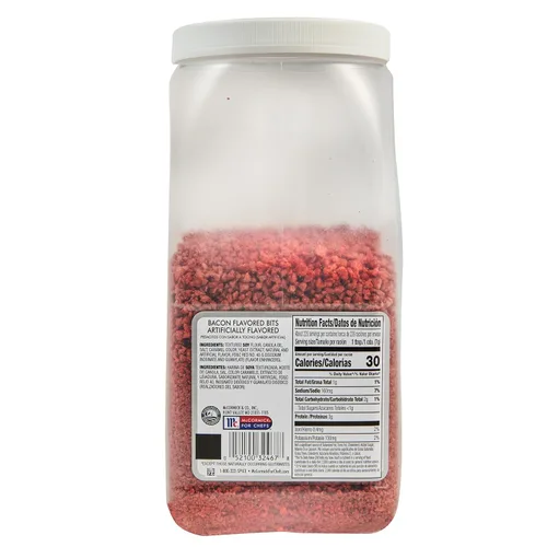 Miniatura 8 de McCormick Culinary Bocados con sabor a tocino, 3.5 libras (paquete de 3) – Tres recipientes de 3.5 libras de trozos de tocino a base de plantas