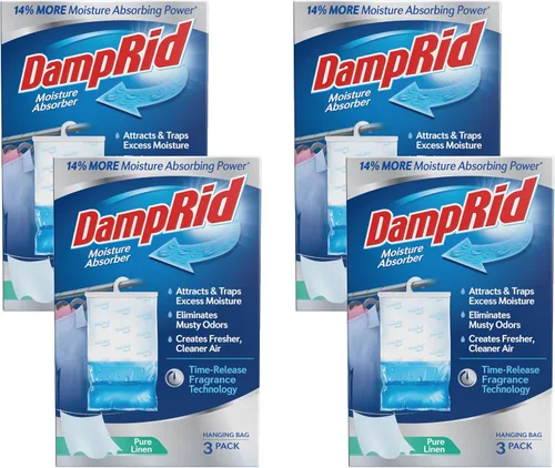 Miniatura 14 de DampRid Absorbedor de humedad colgante de aroma fresco, 1 libra (paquete de 12) – Elimina olores a humedad para un aire más fresco y limpio, ideal
