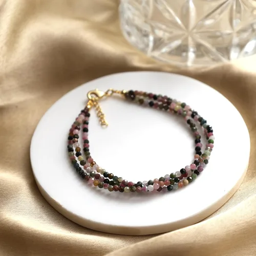 Miniatura 54 de Gempires Natural Multi Strand Beaded Bracelets Lightweight Handmade Gemstone Jewelry Hypoallergenic 8 Inch Gold Plated Stylish Everyday Wear Jewelry