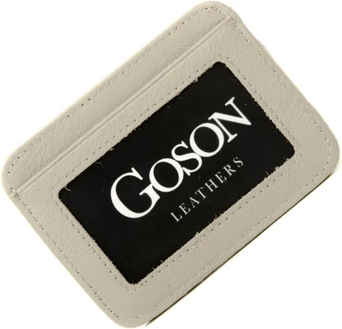 Miniatura 2 de Goson Cartera de cuero con clip para dinero para hombre, billetera de bolsillo frontal, tarjetero de crédito, cartera minimalista delgada