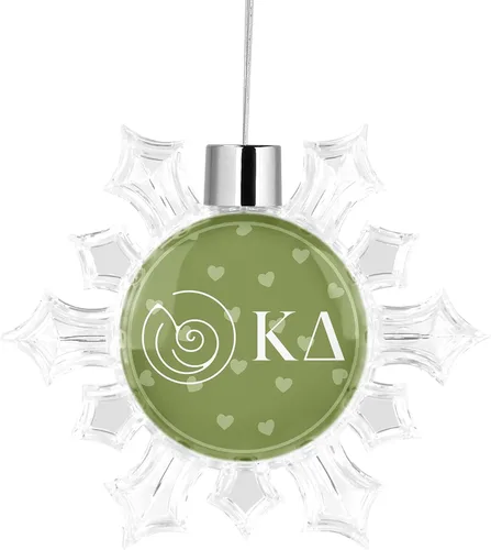 Miniatura 20 de Kappa Delta Sorority - Adorno para árbol de Navidad, diseño de copo de nieve, decoración para fiesta de árbol, hogar, vacaciones (Kappa Delta #10)