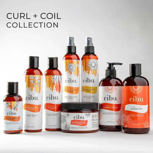 Miniatura 7 de CIBU Curl + Coil - Paquete de champú y acondicionador – Limpia, hidrata y conserva los rizos y bobinas naturales para un cabello suave y manejable