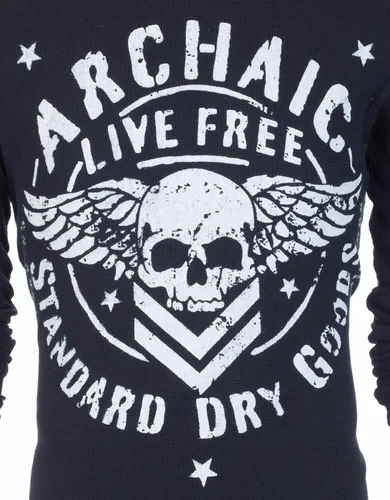 Miniatura 5 de Archaic by Affliction - Camisa térmica de manga larga para hombre, Negro