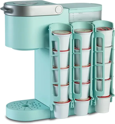 Miniatura 9 de STORAGENIE Soporte para cápsulas de café de montaje lateral, dispensador de cápsulas K Cup compatible con cafeteras Keurig, perfecto para Gris claro