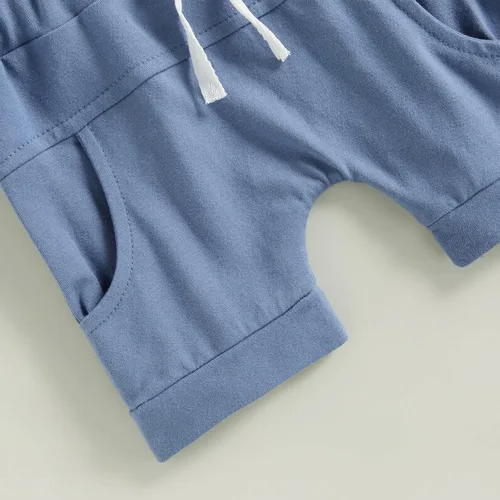 Miniatura 76 de Conjunto de camiseta de manga corta para bebé niño y niña, camiseta de manga corta, pantalones cortos casuales, ropa para recién nacidos, 6, 12, 18