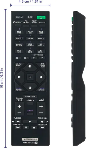 Miniatura 6 de Nuevo control remoto reemplazado RMT-AM421U para sistema de audio Sony MHC-V73D MHS-V72D MHC-V83D MHC-M60D
