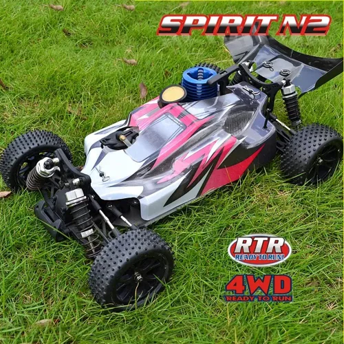 Miniatura 2 de Coche RC 4WD 60KM/H Vehículo RC todoterreno de alta velocidad con motor Nitro, camión de escalada con control remoto de 2.4G para adultos, con Azul