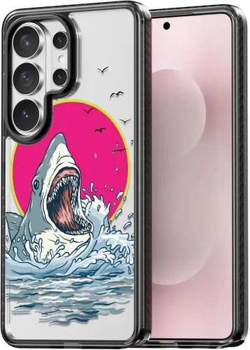 Miniatura 182 de Rosarnnah Funda compatible con Samsung Galaxy S24 Ultra, bonita estética, a la moda, divertida funda con estampado de gatito y gato, duradera a