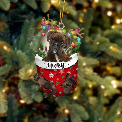 Miniatura 14 de Adorno de Navidad personalizado para perro Airedale Terrier en bolsillo de nieve, adorno para árbol de Navidad, idea de regalo para amantes