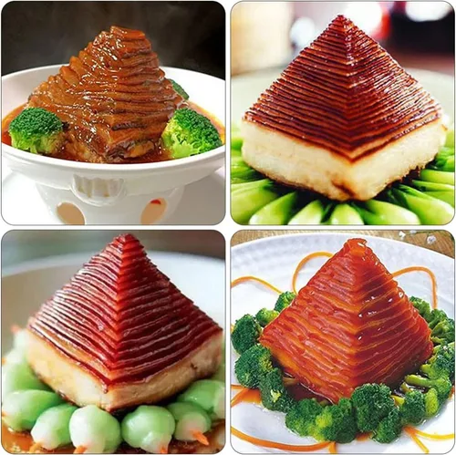 Miniatura 4 de DOITOOL Onigiri - Molde de acero inoxidable pirámide para tartas de carne, forma de triángulo, forma de relleno de alimentos, moldeador de arroz