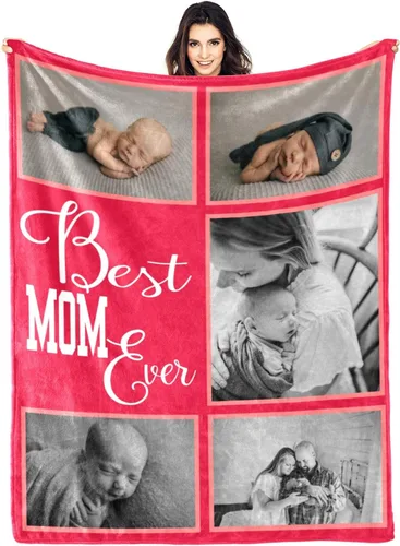 Miniatura 12 de Mantas personalizadas con fotos, regalos personalizados para parejas, manta con fotos personalizada, regalos para siempre y para siempre, regalo