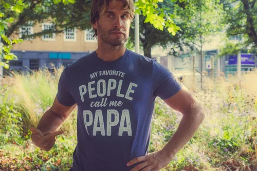 Miniatura 3 de Crazy Dog - Camiseta para hombre con texto en inglés "My Favorite People Call Me Papa" Family Love Father's Day Tee