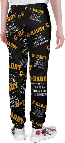 Miniatura 3 de G-Daddy The Man The Myth The Legend Soft Womens and Mens Sweatpants Cozy Fit Elastic Athletic Lounge Pants Workout