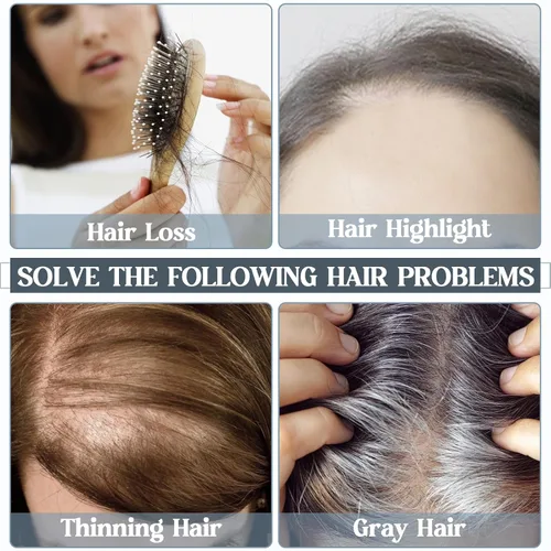 Miniatura 6 de Benehair Toppers de cabello humano para mujer, 100% cabello humano Remy, densidad del 150%, sin flequillo, 2.8 x 5.1 in, base de seda, piezas