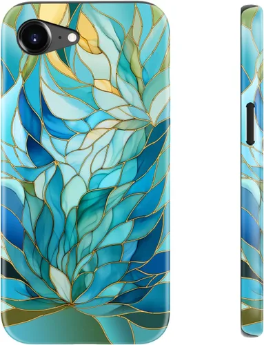Miniatura 142 de LUHOURI Funda para iPhone 12 Mini, compatible con carga inalámbrica, doble capa, interior de silicona suave + carcasa exterior dura, bonito diseño