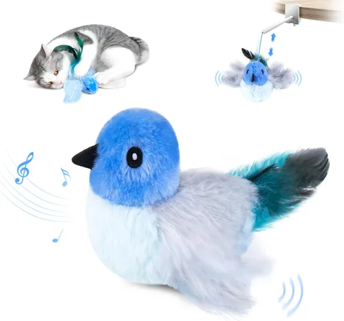 Miniatura 8 de Migipaws Juguetes para Gatos, Lagarto con Ala que Chisporrotea Activado por Toque para Gatito con Hierba Gatera para Gatos de Interior, Recargable